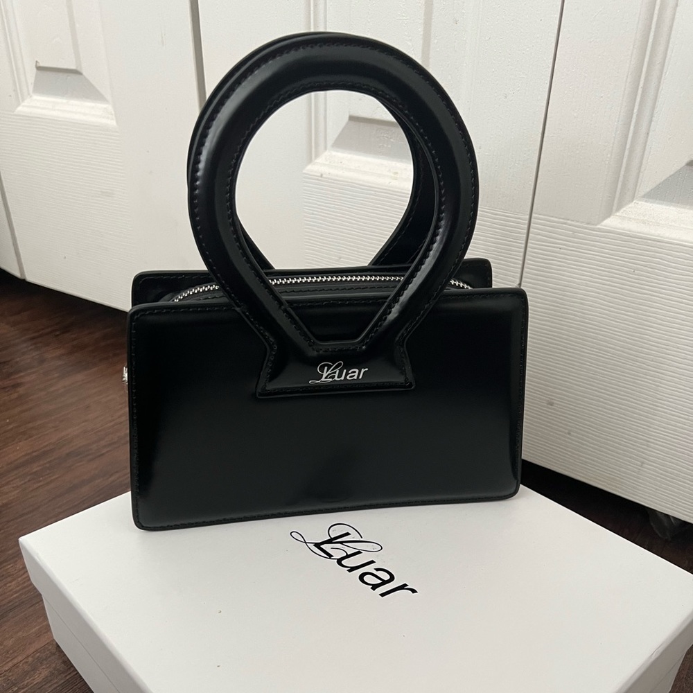 LUAR Anna small leather top handle bag